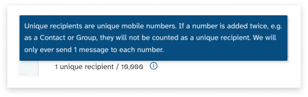 colourful screenshot showing options to add recipients when sending a New Message under EziMessage