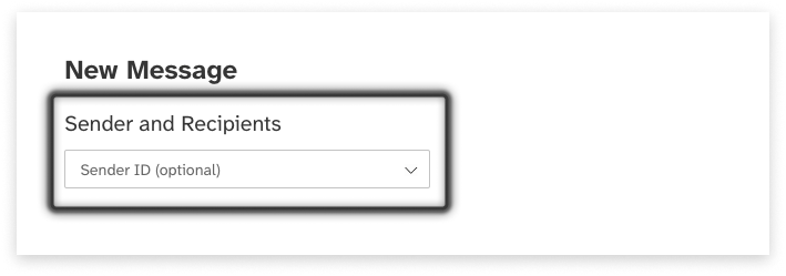 colourful screenshot showing options to add recipients when sending a New Message under EziMessage