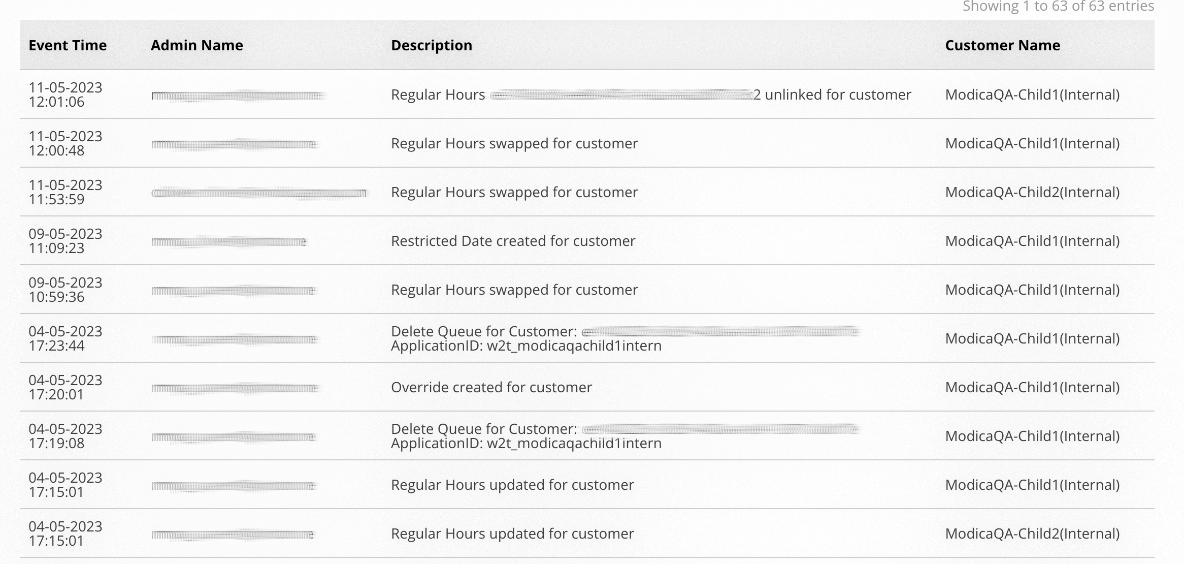 screenshot of Create Sending Hours form