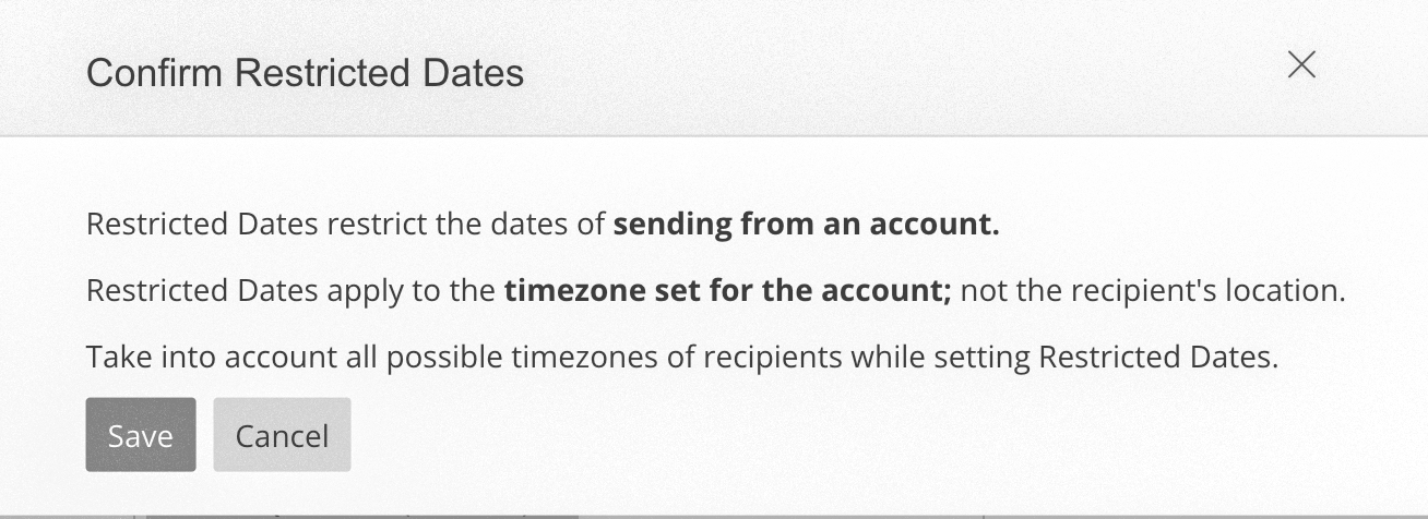 screenshot of Create Sending Hours form